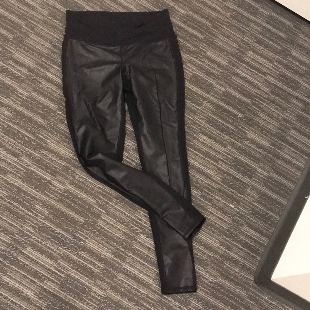 Athleta faux leather leggings